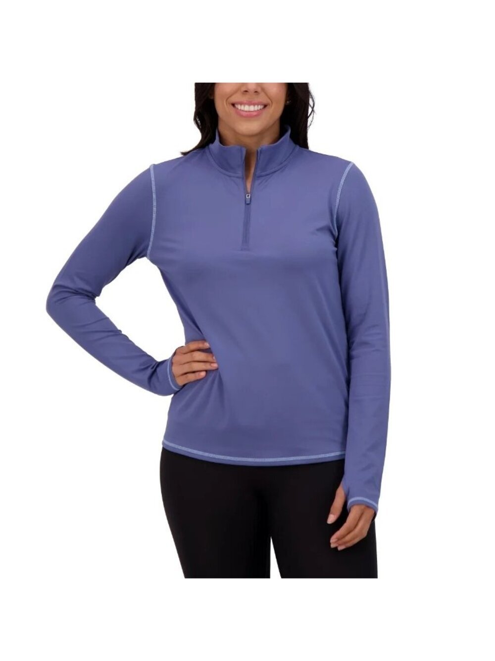 NWT Soybu Women's XL Blue Active 1/4 Zip Pullover Active Top  J1967